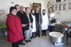 People standing in a research institute